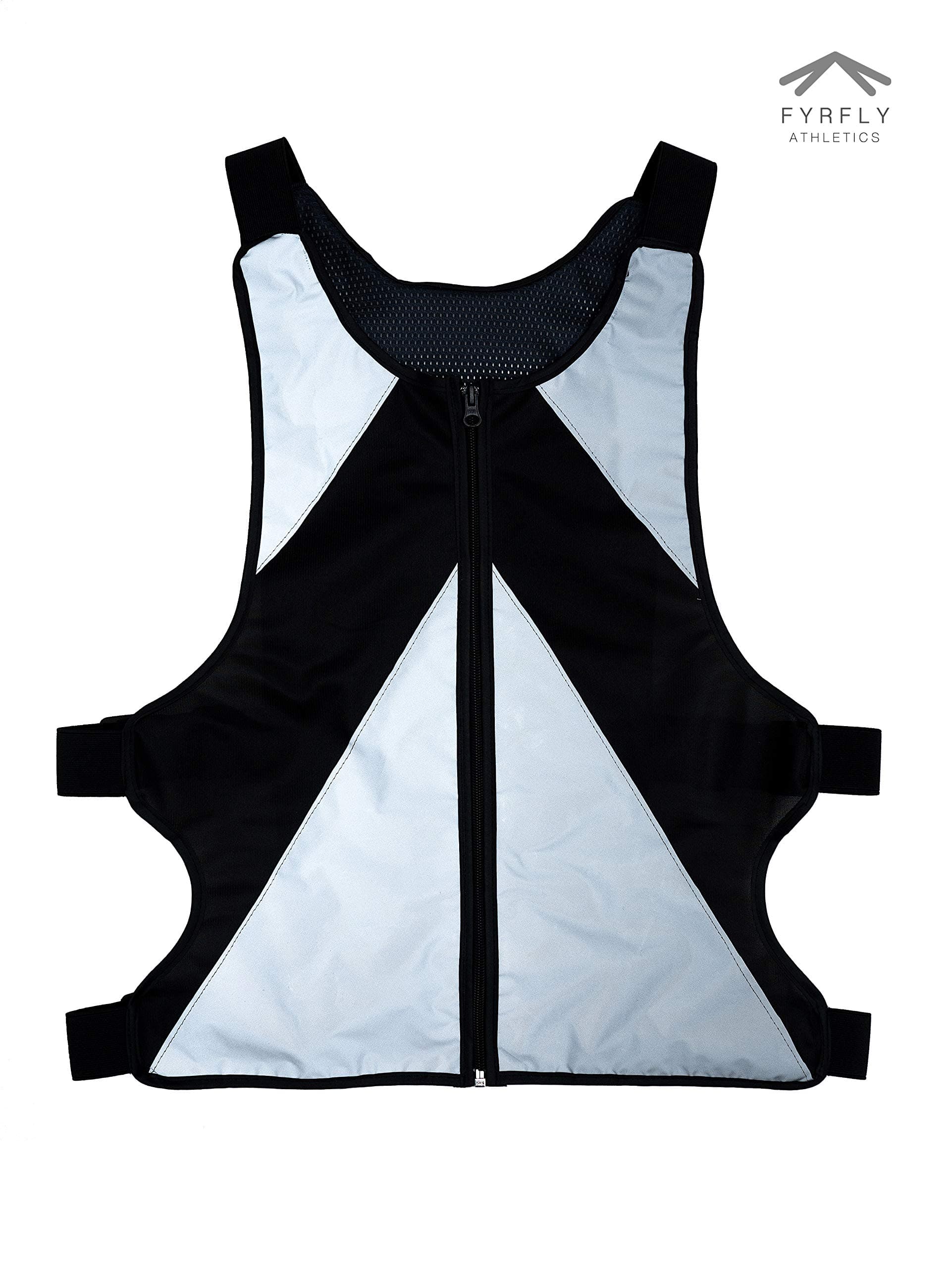 High-Visibility Reflective Vest with Zipper Pockets and Adjustable Straps for Running, Cycling, Motorcycle, Bike Commute Safety Gear for Men and Women, Designed for Nighttime Sports and Activities