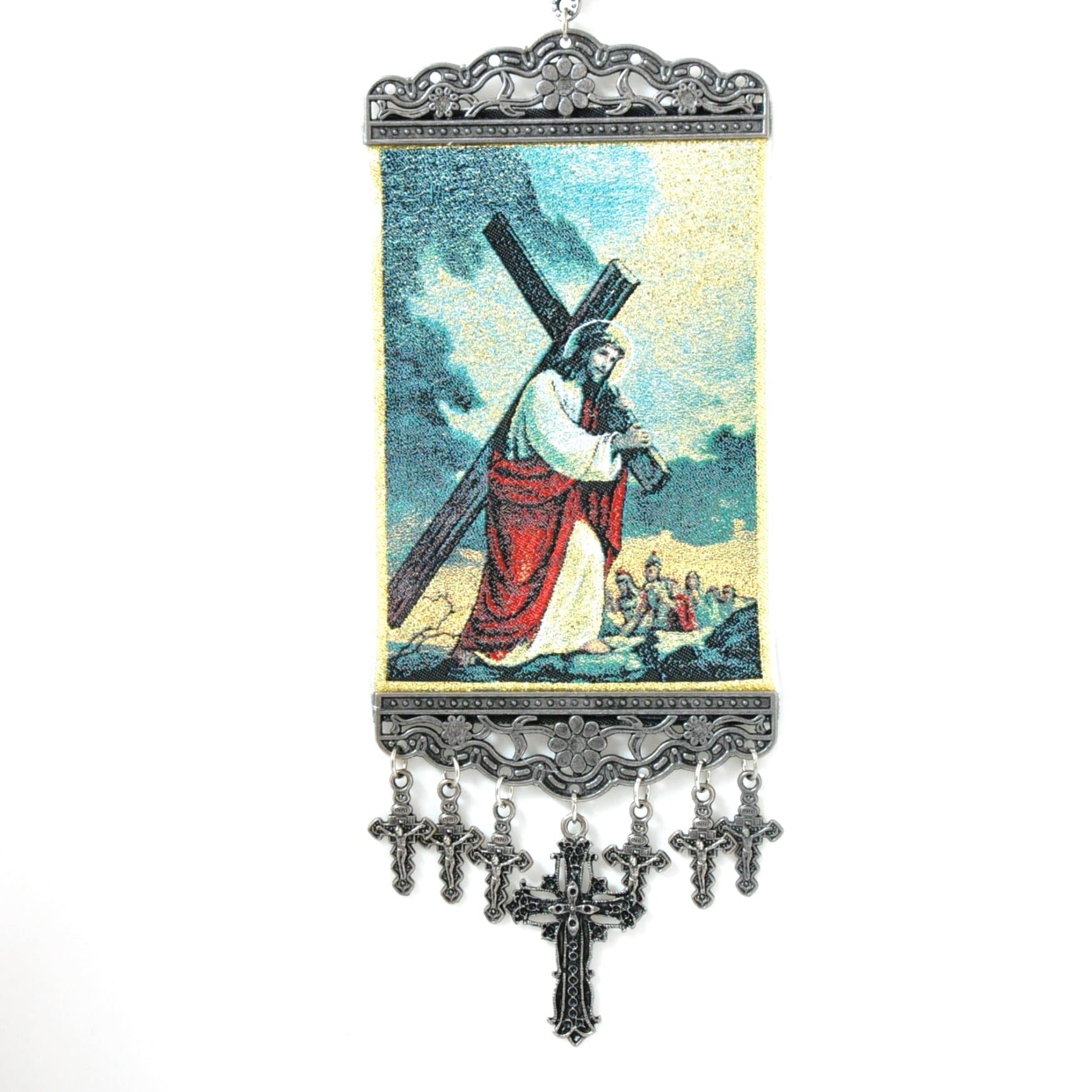Jesus, Cross Wall Hanging Tapestry Banner
