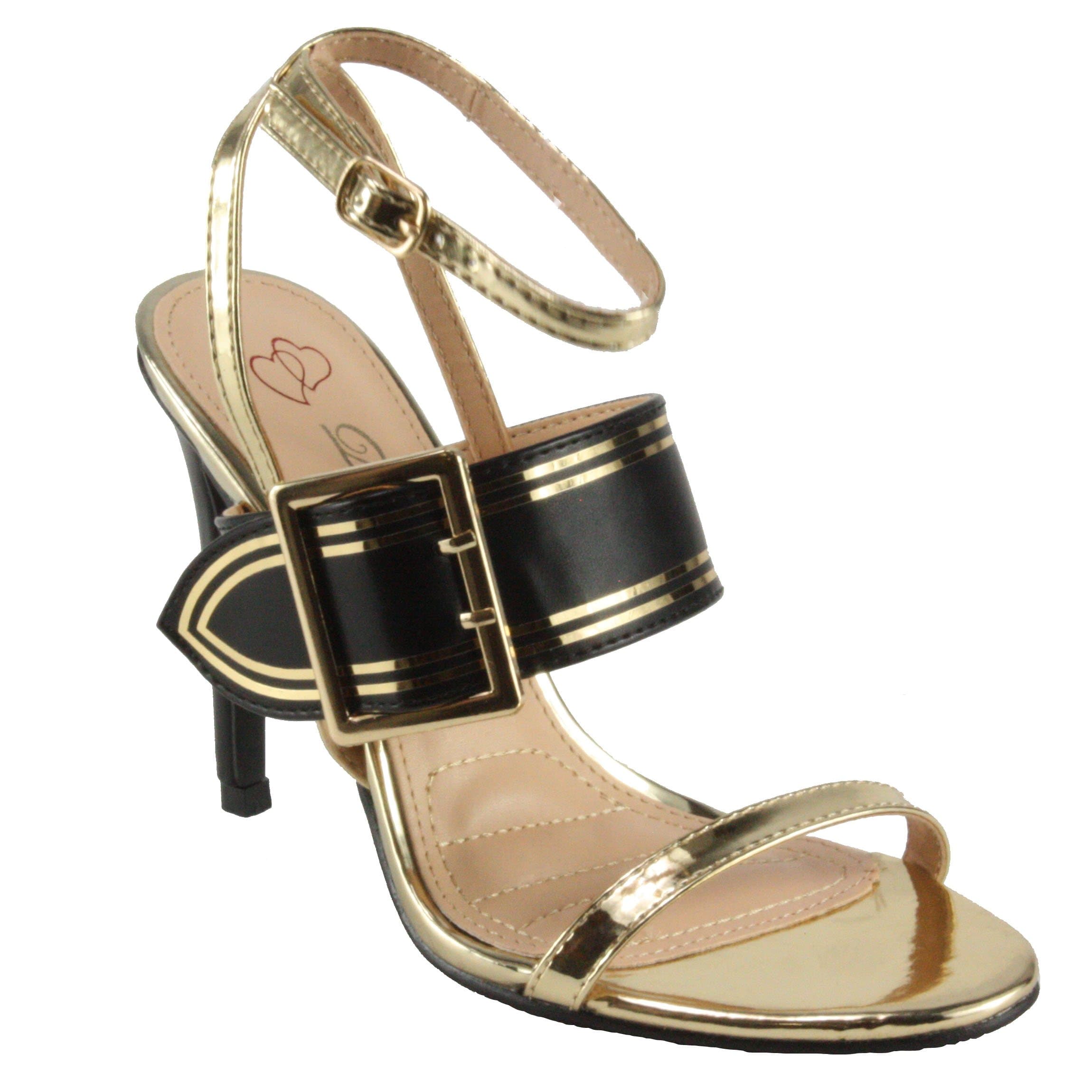 DBDK Women's Katte-8 Ankle Strap Sling-Back High Heel Dress Sandals