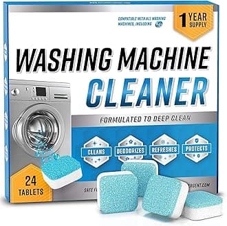 Washing Machine Cleaner Tablet Descaling Powder Tablets, washing machine deep cleaner, Deep Cleaner Tablet All Company’s Front nd Top Load Machine (36 pcs)
