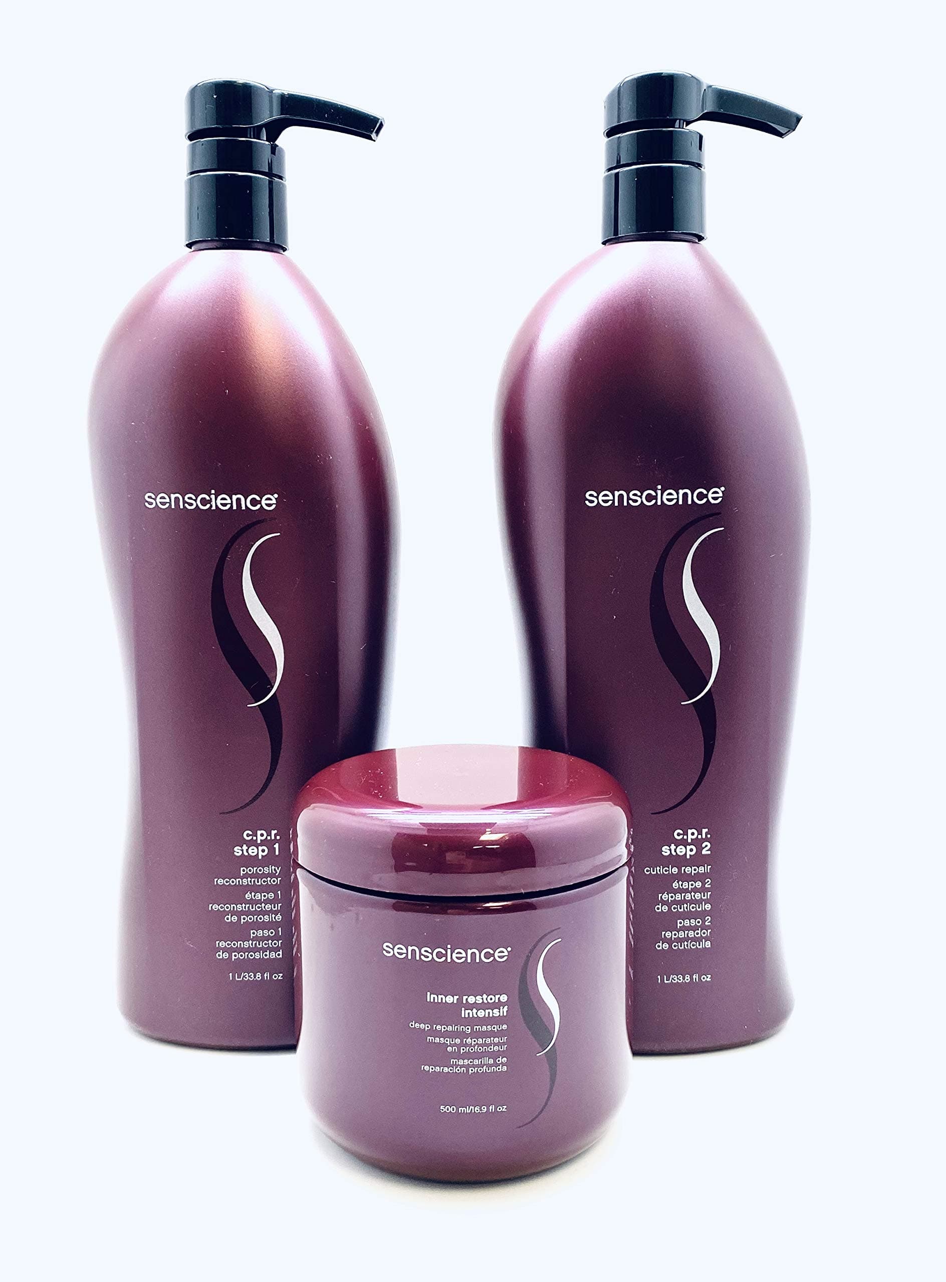 Senscience CPR Step 1&2 33.8oz & Masque 16.9oz, Trio Pumps