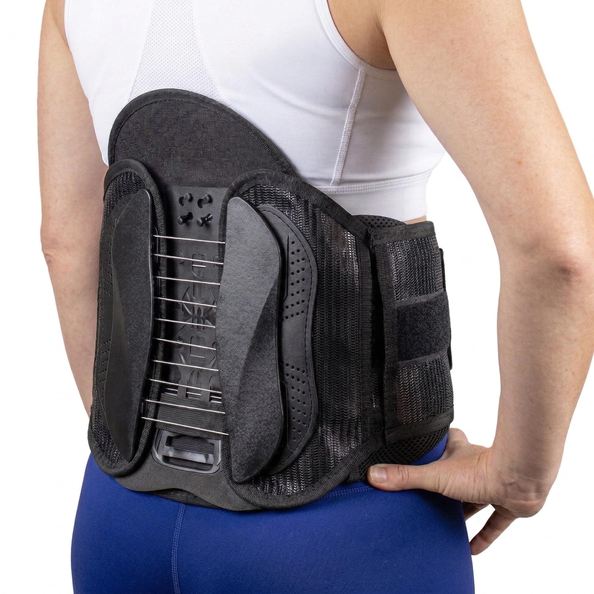 Brace Direct Contoured LSO Back Brace with Adjustable Lumbar Support for Lower Back Pain, Herniated Disc, Sciatica, Spinal Stenosis & Post Surgical Recovery (Universal Fit)