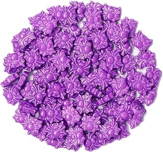 Mystic Sprinkles Halloween Candy Shape Sprinkles (Purple Spiders, 1 Pound Bag)
