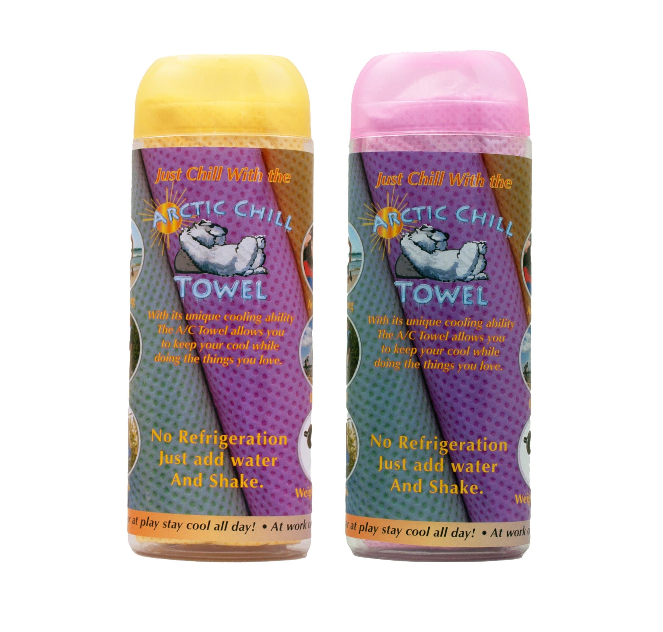 Arctic Chill Towel 2 Pack!! (Pink and Yellow)