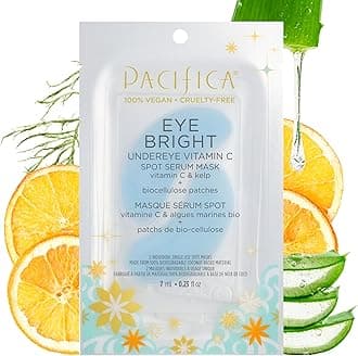 PACIFICA Eye Bright Undereye Vitamin C Spot Serum Mask, 0.23 FZ