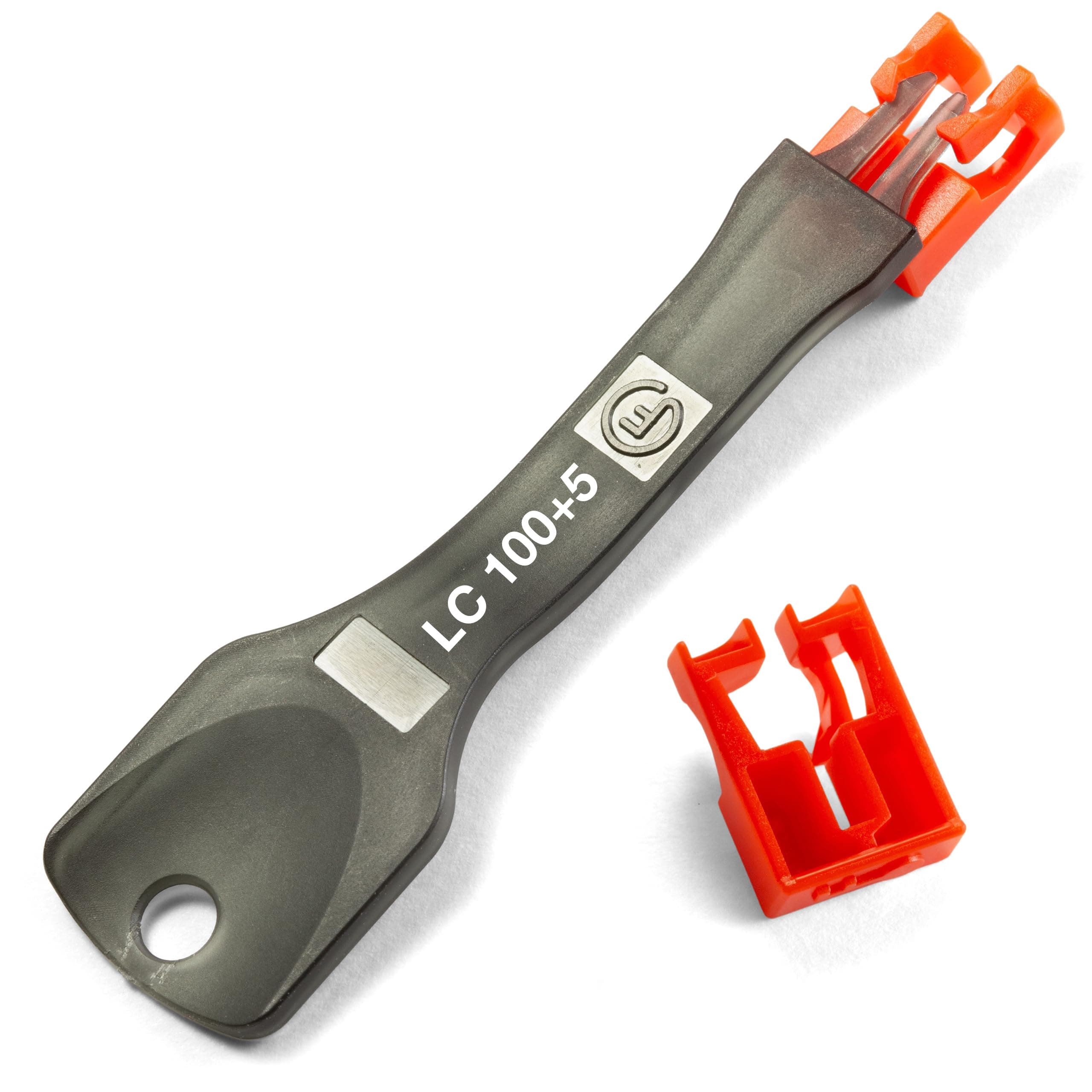 NTW NL-LCPBK100-RD Net-Lock Locking LC Port/Dust Blocker with Black Removal Tool, red, 100 + 5 Key