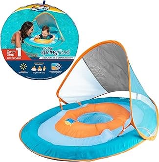 Swimways Sun Canopy Inflatable Baby Spring Float for Kids