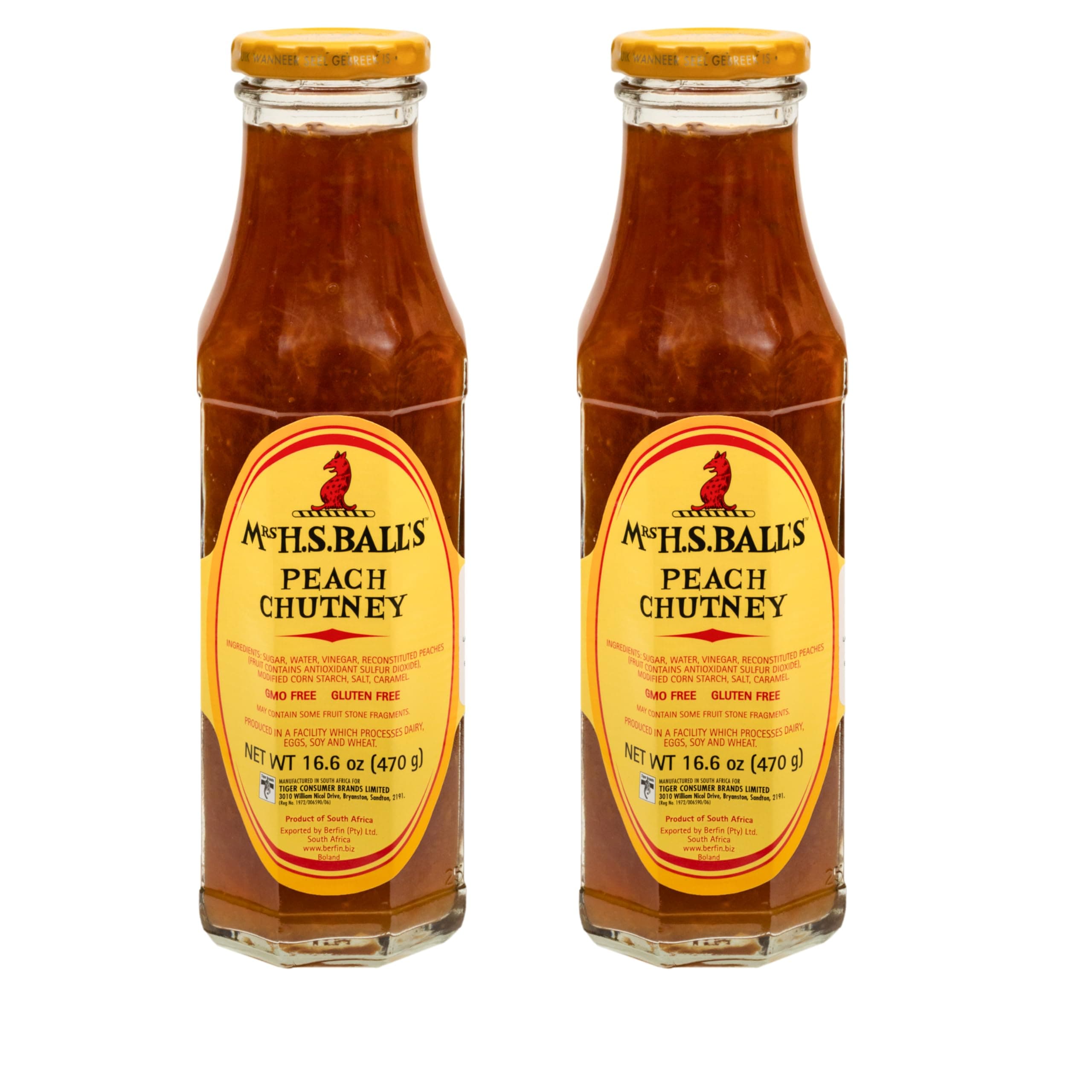 Mrs Balls Peach Chutney (2 x 470g Pack)