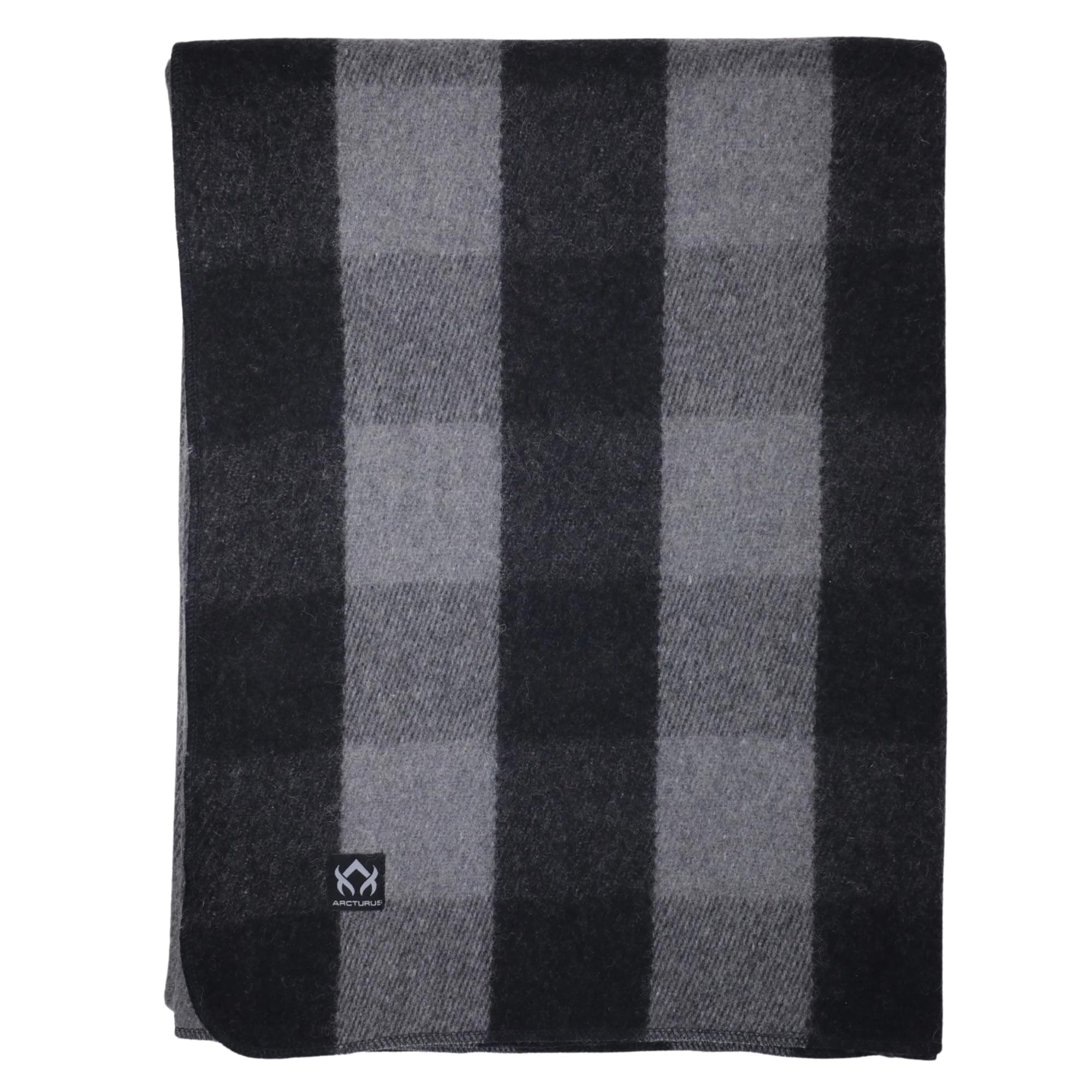 Backwoods Wool Blanket - 4.5lbs, Warm, Heavy, Washable, Large | Great for Camping, Outdoors, Survival & Emergency Kits (Gray Buffalo)