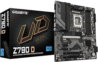 Gigabyte Z790 D Motherboard - Supports Intel Core 14th Gen CPUs, 12+1+1 Phases Digital VRM, up to 7600MHz DDR5 (OC), 3xPCIe 4.0 M.2, 2.5GbE LAN, USB 3.2 Gen 2