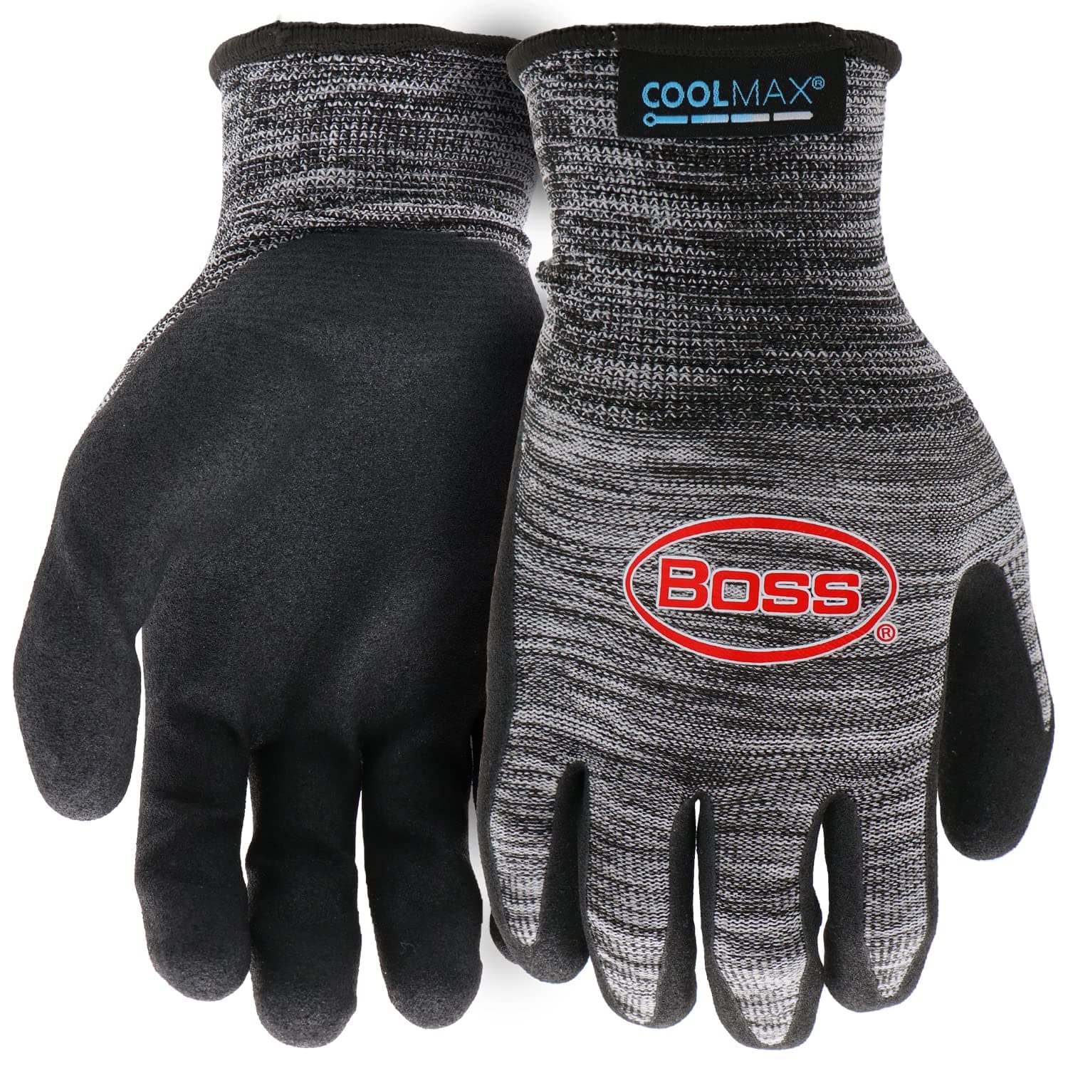 Boss Men's Coolmax Technology with Sandy Nitrile Coated Palm