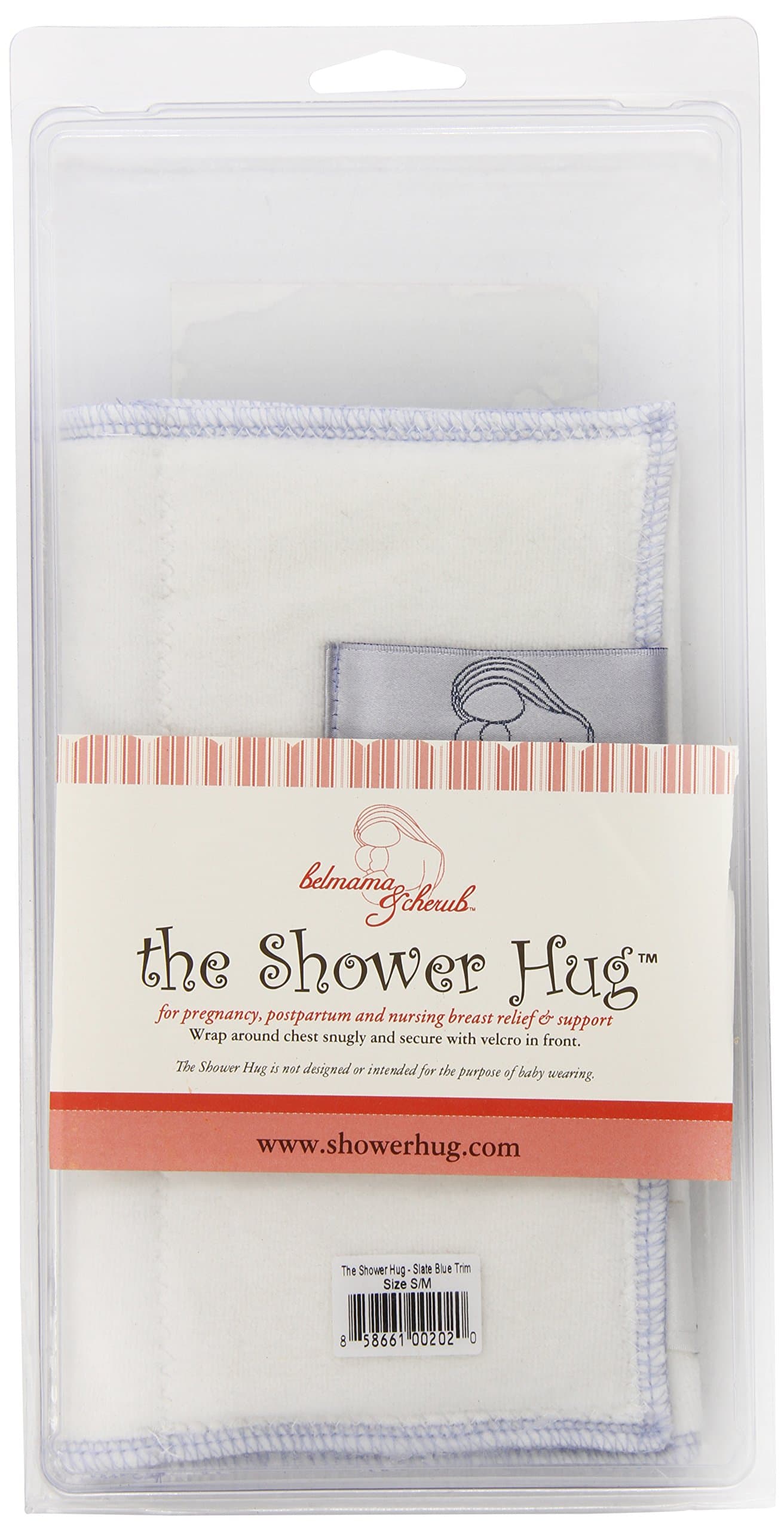 The Shower Hug, Slate Blue Trim, Small/Medium