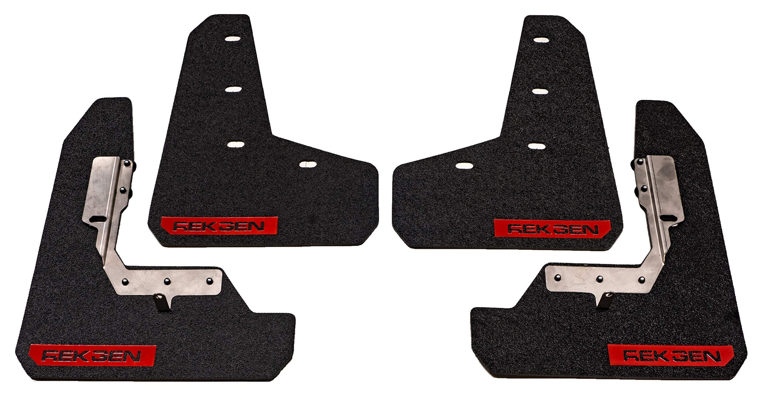 REK GEN Rally Mud Flaps with Red Logo Compatible with 2015-2021 Subaru WRX/STI - Mounting Hardware & Instructions Included.