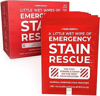 Emergency Stain Rescue Stain Remover Spray - Carpet Cleaner Spray - Wine & Coffee Stain Removal - 1 Count (Pack of 25)
