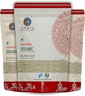 Dhatu Organics Bajra Flour, 500g (Pack of 3)