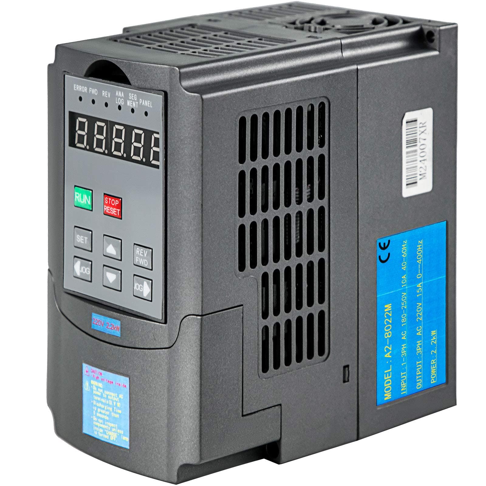 Impiclio 2.2KW 220V VFD Variable Frequency Drive Inverter for Spindle Motor Speed Control (2.2KW 220V)