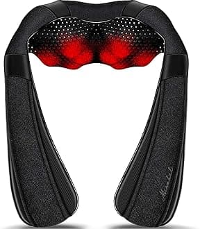 Mothers Day Gifts for Mom Wife Women, Fathers Day Dad Husband Men Gifts, Shiatsu Neck Back and Shoulder Massager with Heat for Pain Relief Deep Tissue, Birthdays, Valentine’s Day, Christmas gift