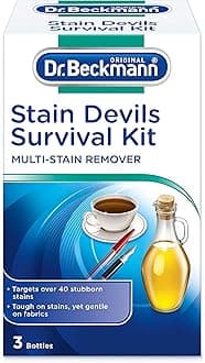 Stain Devil Survival Kit, Pen & Ink Stains 1 x 50 ml, Fat & Sauces 1 x 50ml, Fruit & Drinks 1 x50 gm