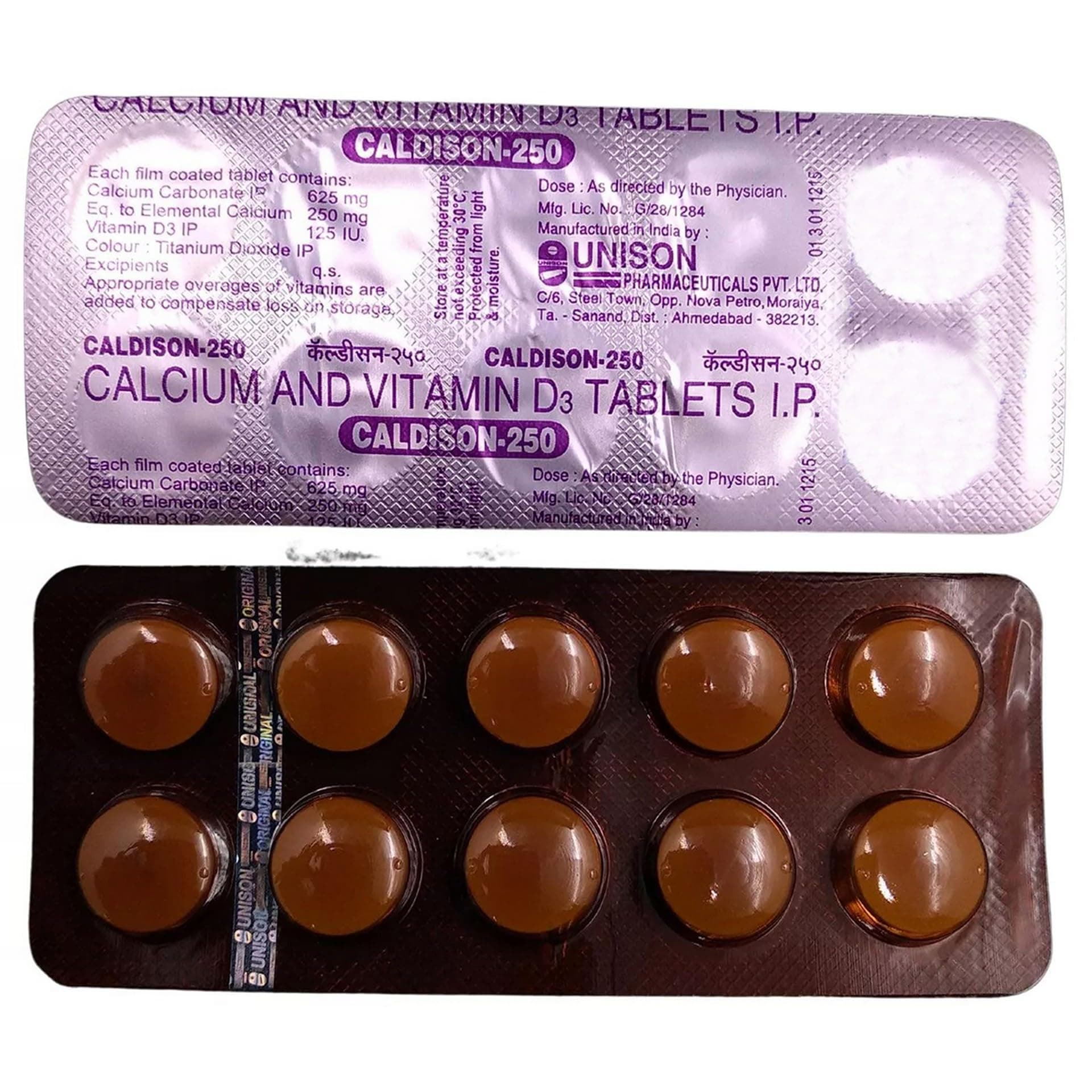 Caldison 250 mg - Strip of 10 Tablets