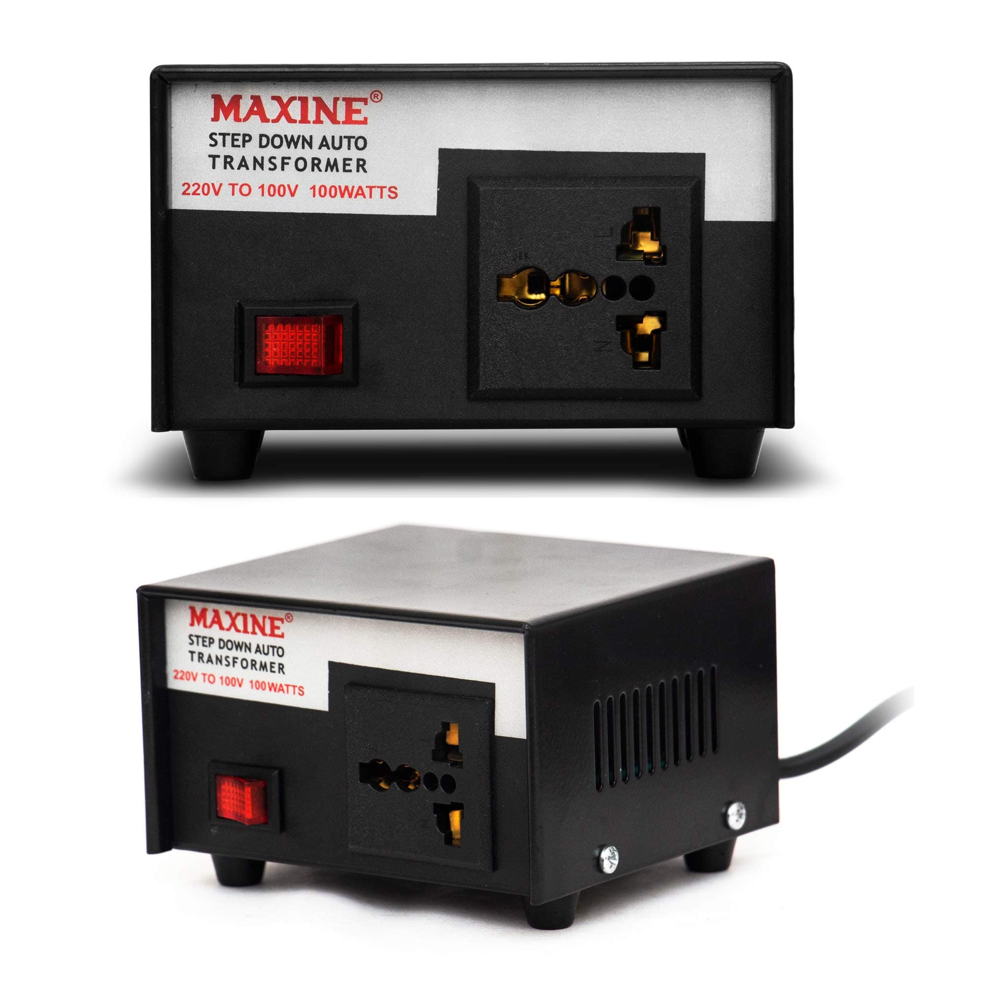 MAXINE J 0.1 Kva/100 Watts Auto Wound Step Down Transformer 220V-100 V for Japanese Products