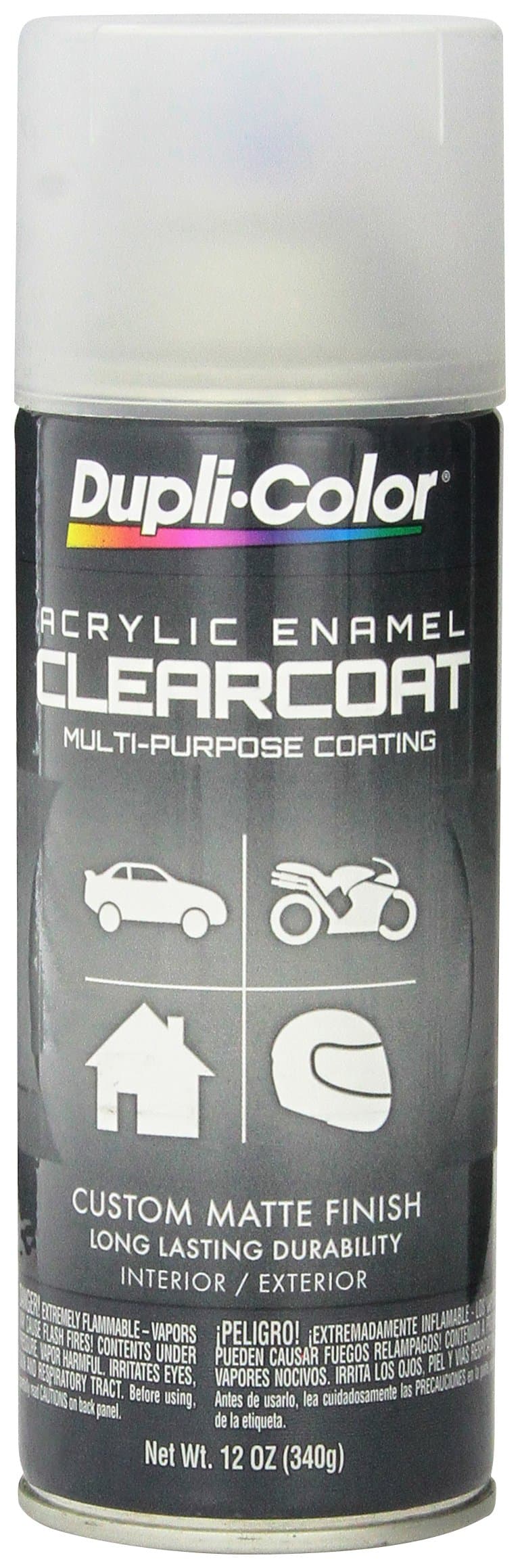 DA1693 Multi-Purpose Acrylic Enamel Spray Paint - Flat White - 12 oz. Aerosol Can