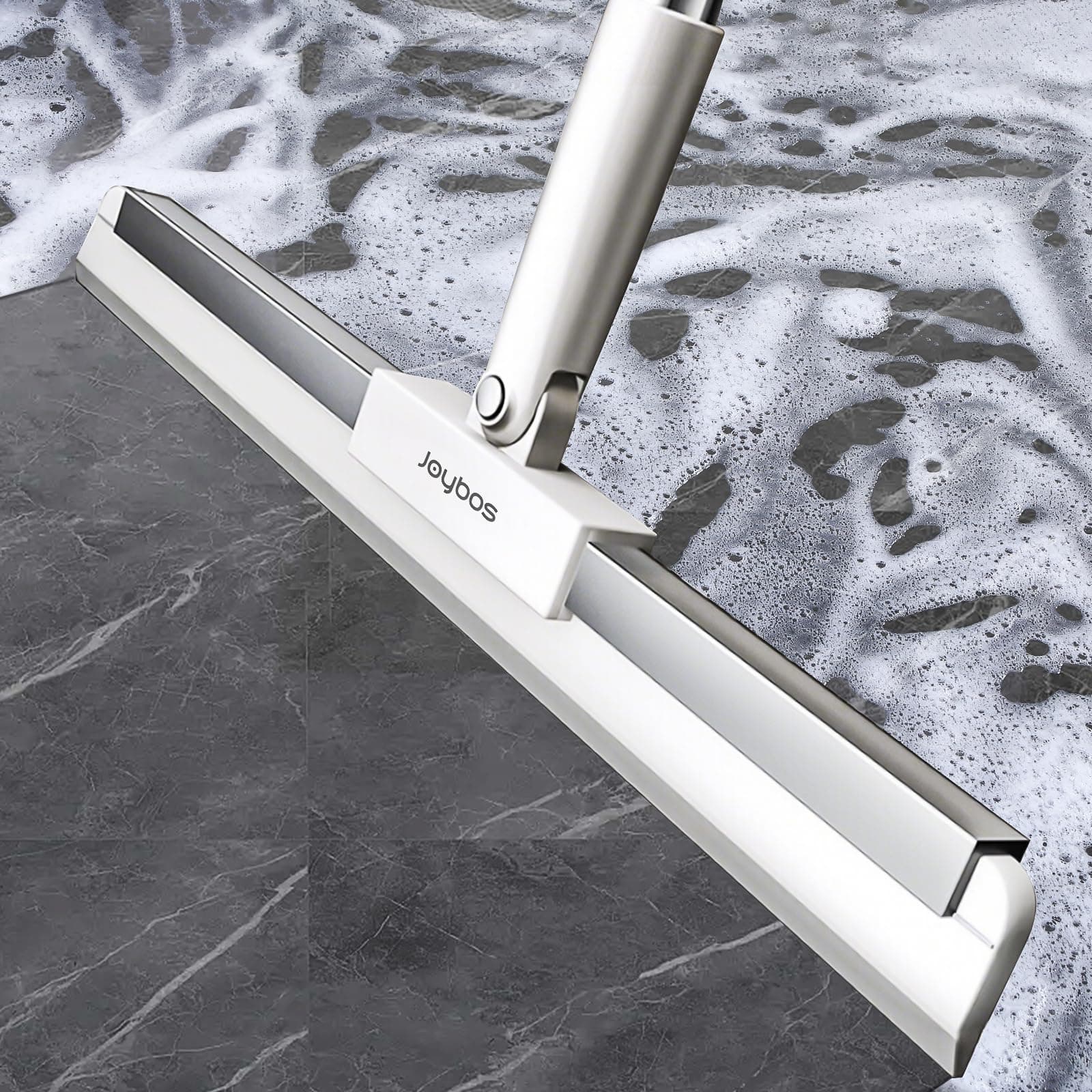 Rubber Squeegee Broom for Floor,62" Long Handle Window Squeegee, Silicone Pet Hair Remover,Magic Squeegee Broom for Indoor Cleaning,Cleans Glass, Hair, fine dust, Liquids, Suitable Smooth Floors, Rugs