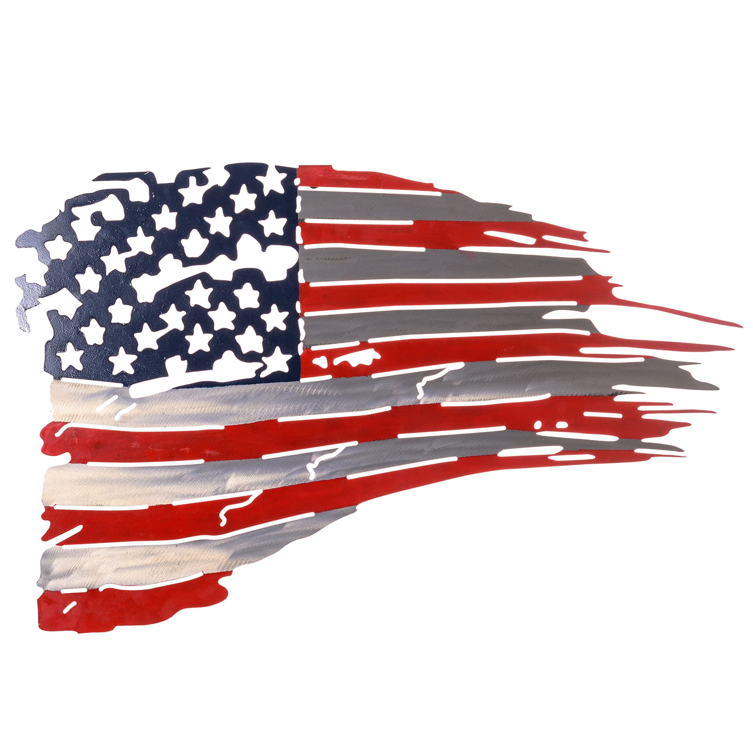 Pine Ridge Large Metal American Flag