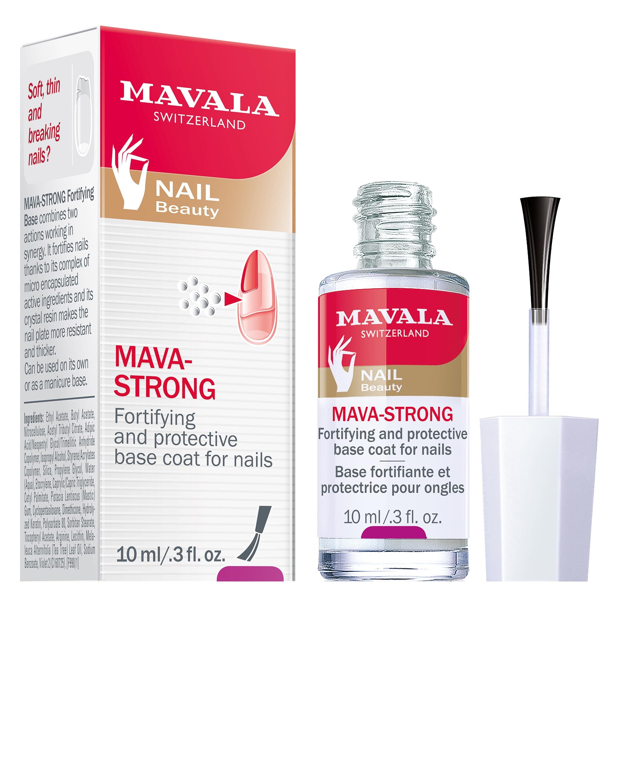 Mavala Mava-Strong Fortifying Base Coat, 0.3 Ounce