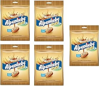 Alpenliebe Gold Candy, 184 Gm (46 Pieces ) (Pack Of 5), Caramel