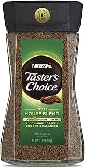 Taster's Choice Decaf House Blend Medium Light Roast Instant Coffee 7 oz