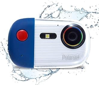 Polaroid Underwater Camera 18MP 4K UHD, Polaroid Waterproof Diving Camera for Snorkeling and Diving with LCD Display, USB Rechargeable Digital Polaroid Camera for Videos and Photos