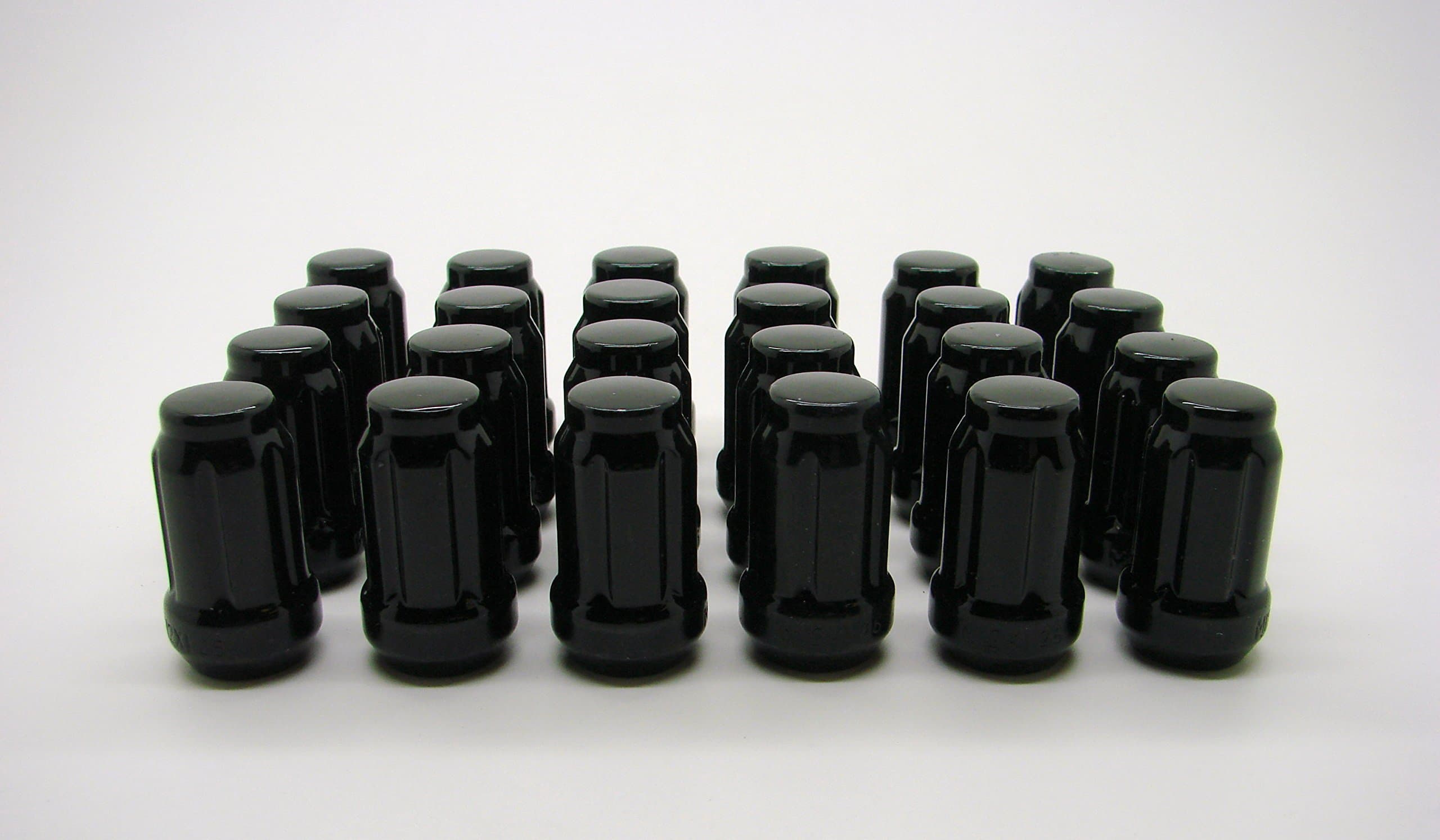 Next Level Motoring Black Spline Drive Lug Nuts 1/2"-20 24 Piece + 1 Tool