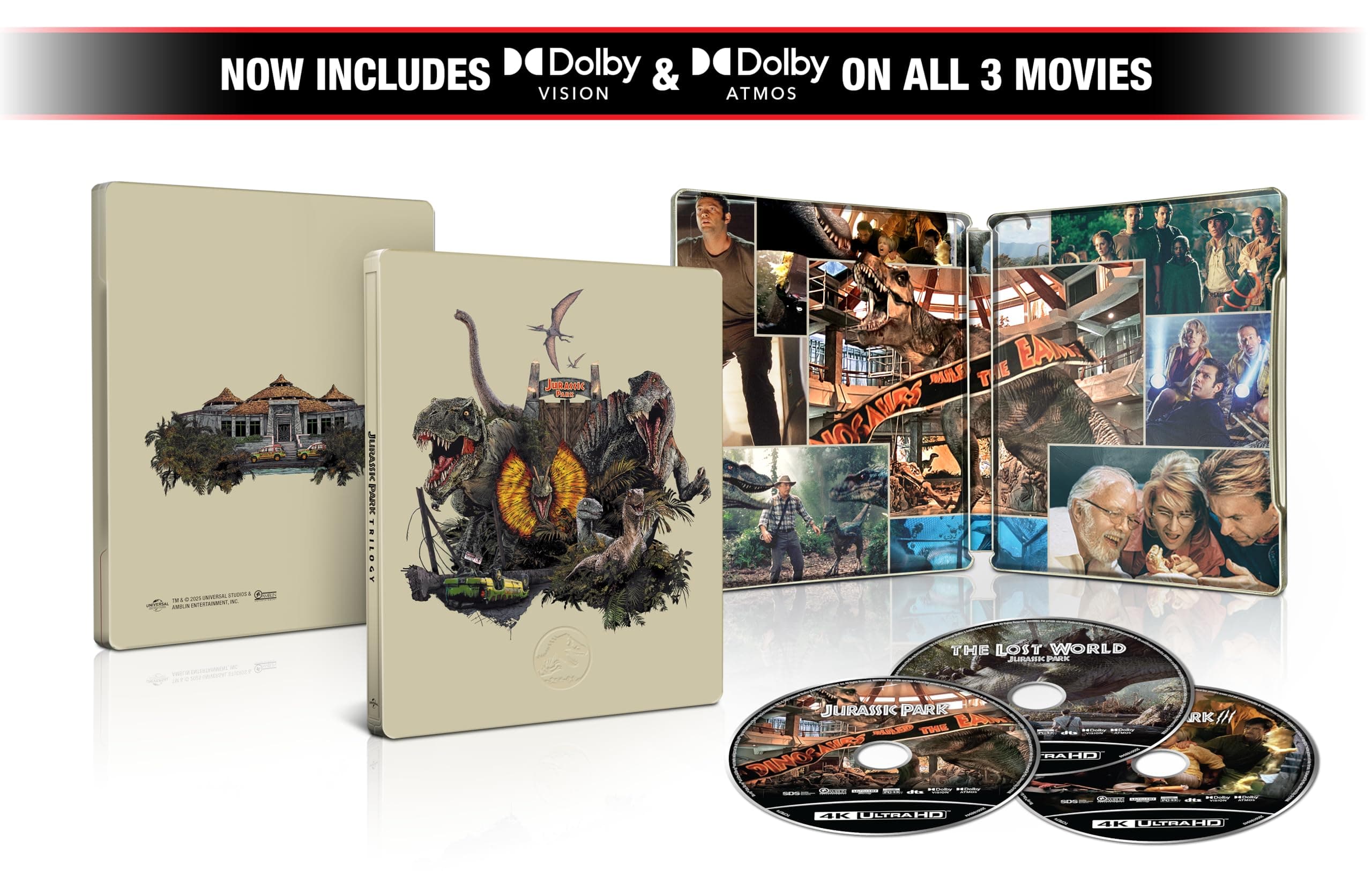 Jurassic Park Trilogy (Steelbook)