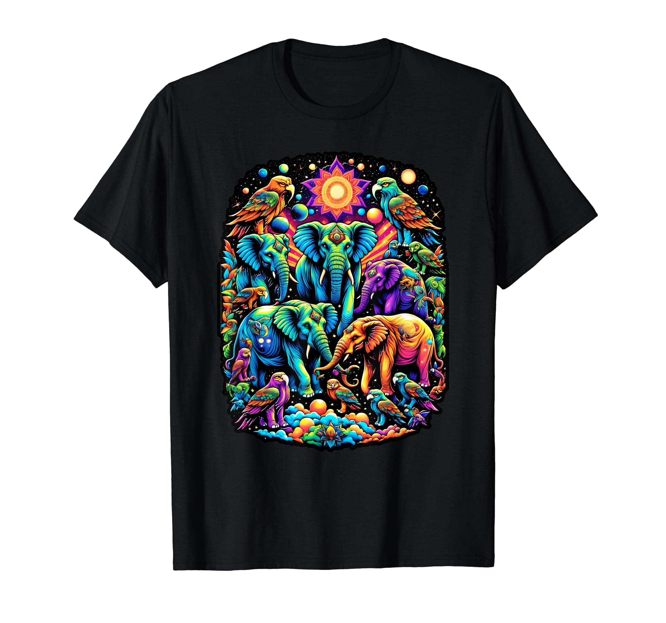 Cosmic Jungle Collage T-Shirt