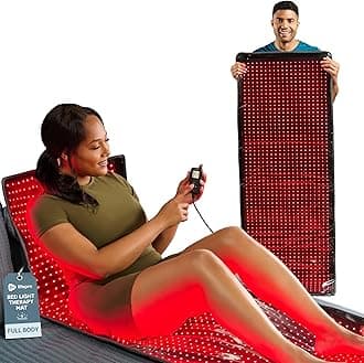 Infrared Red Light Therapy for Body Wrap - Lessens Pain, and Enhances Recovery - Red Light Therapy Mat for Whole Body Care - Featured 3 Modes - Red Light Therapy Blanket uses 660nm & 850nm