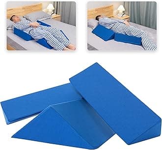 - Fanwer Positioning Wedge Pillow for Side Sleeping (3 in 1), 40 Degree Triangle Bed Wedges & Body Positioners for Back Pain, Preventing Bedsores, After Surgery, Knees Elevated, Pregnancy
