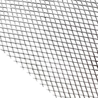 FengYoo 304 Stainless Steel Mesh Screen 16"X12" 4-Pack Wire Metal Mesh Screen Expanded Metal Sheet For Vent Window Screen Mesh Soil Sifter Chicken Wire Mesh Fire Pit Grate Pet Screen