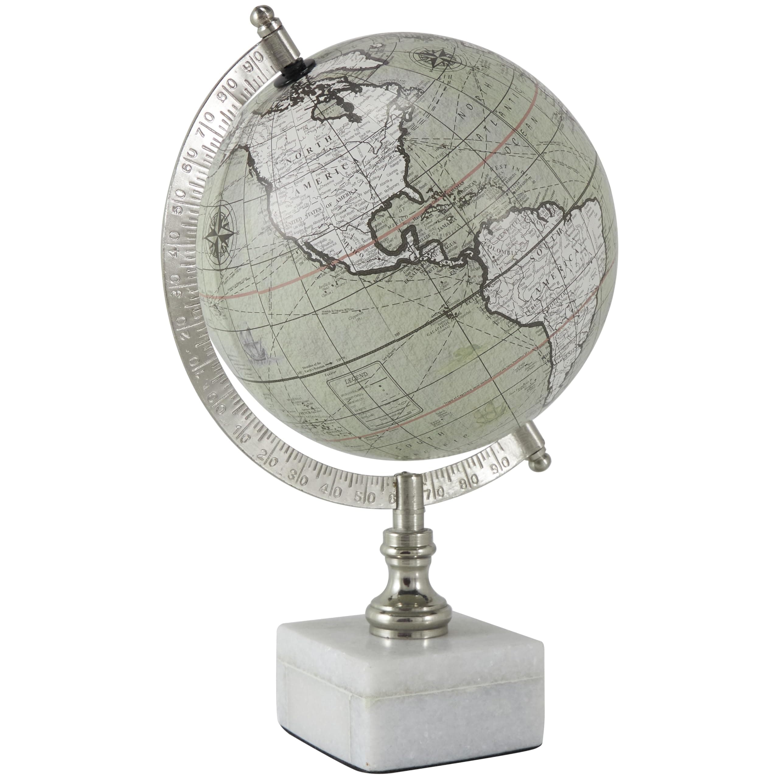 Contemporary White Marble Globe