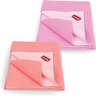 Instadry Extra Absorbent Dry Sheet - (Salmon Rose & b Pink, Medium Size 70cm x 100cm) Pack of 2