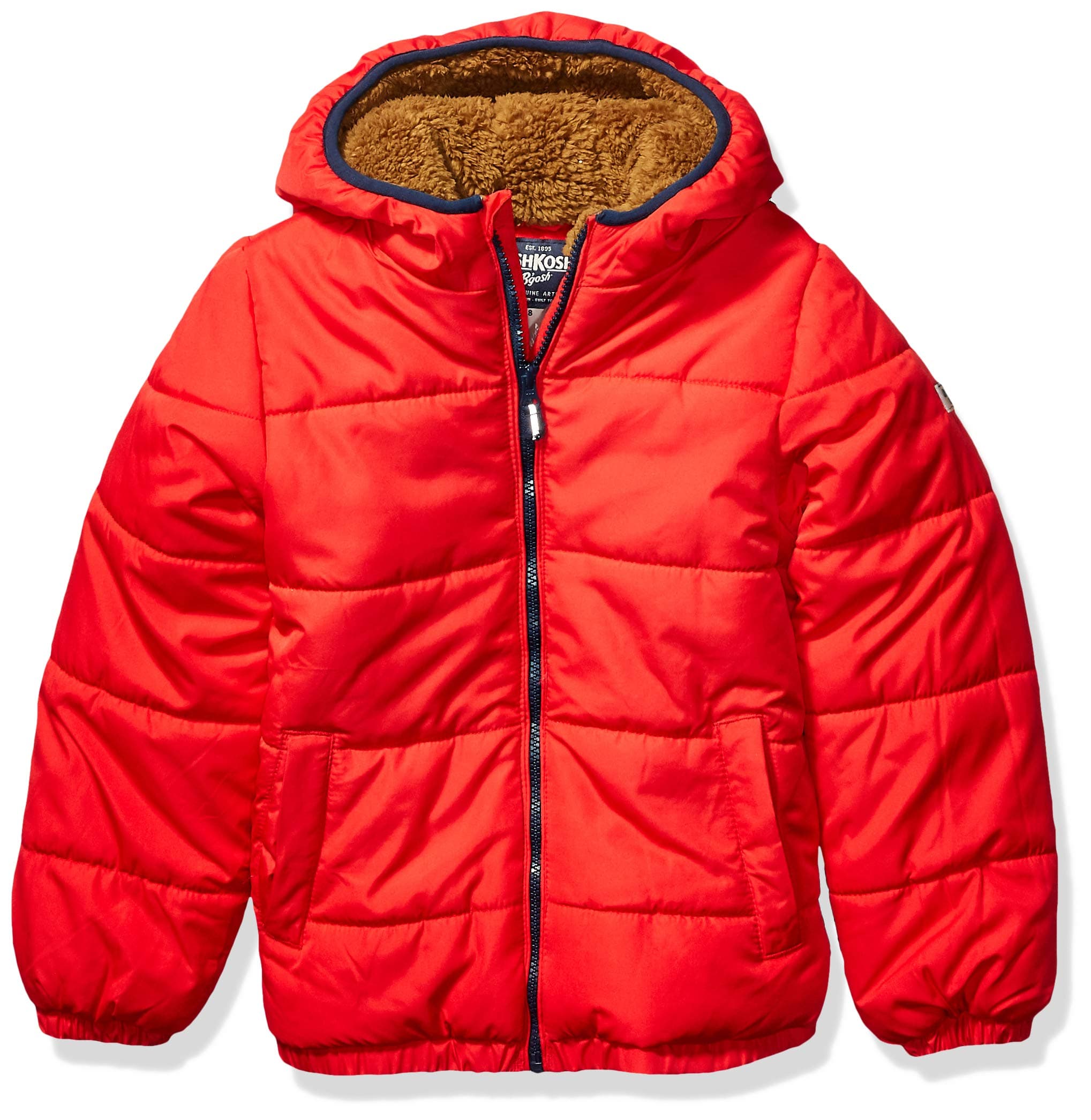 OshKosh B'Gosh boys Heavyweight Winter Jacket With Sherpa Lining
