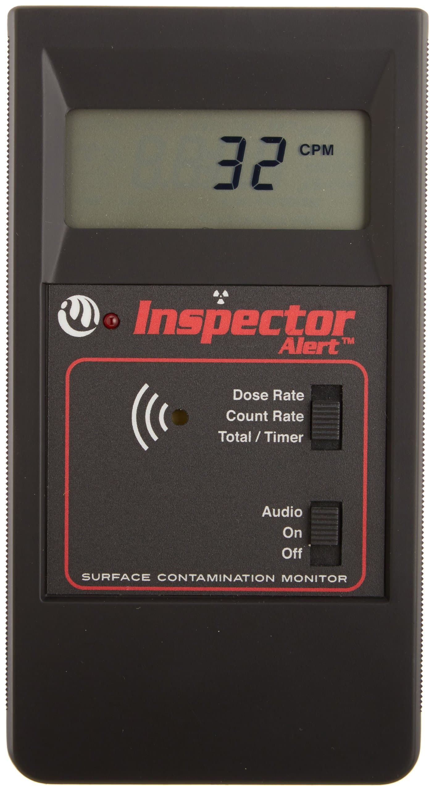 Inspector Alert V2 Surface Contamination Meter Geiger Counter, Halogen-Quenched Geiger-Muller Tube, 4-Digit Liquid Crystal Display
