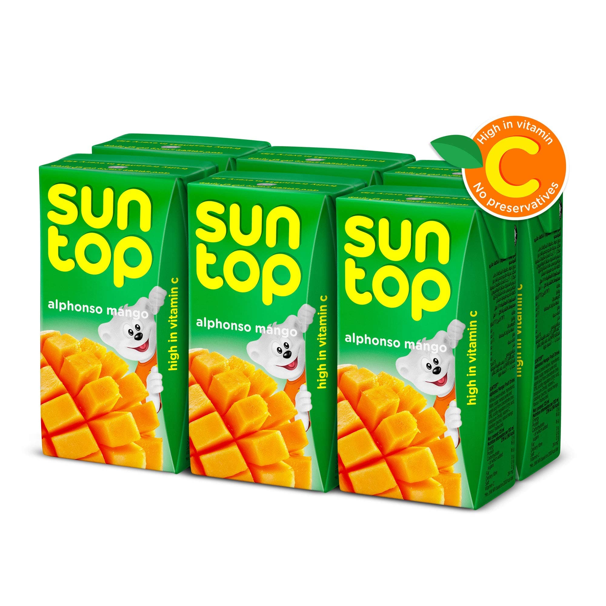 Suntop mango fruit drink 6x125ml