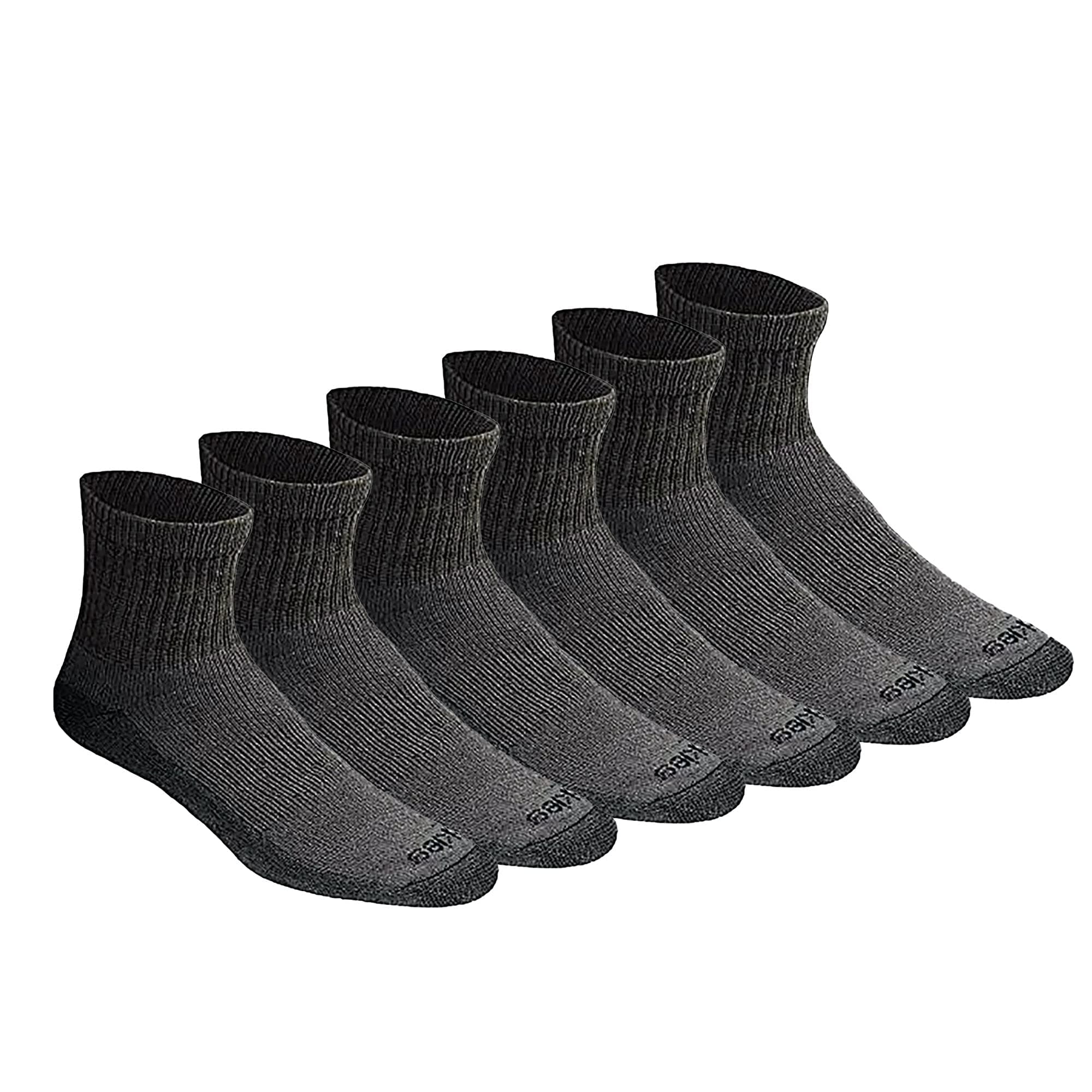 Men's Dri-Tech Moisture Control Quarter Socks, Available in M-XXL (6, 12, 18 Pairs)