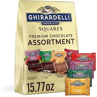 Premium Assorted Chocolate SQUARES , 15.77 oz Bag