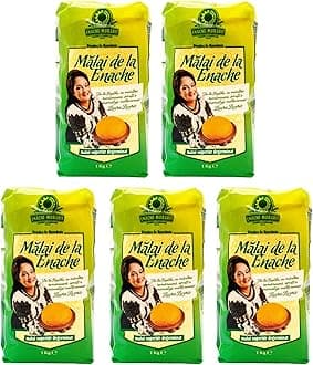 Enache Cornflour Malai Superior Verde, 1Kg Corn Flour Meal for Cooking, Romanian Origin (Enache Malai Superior Verde 1Kg, 5 Pack)