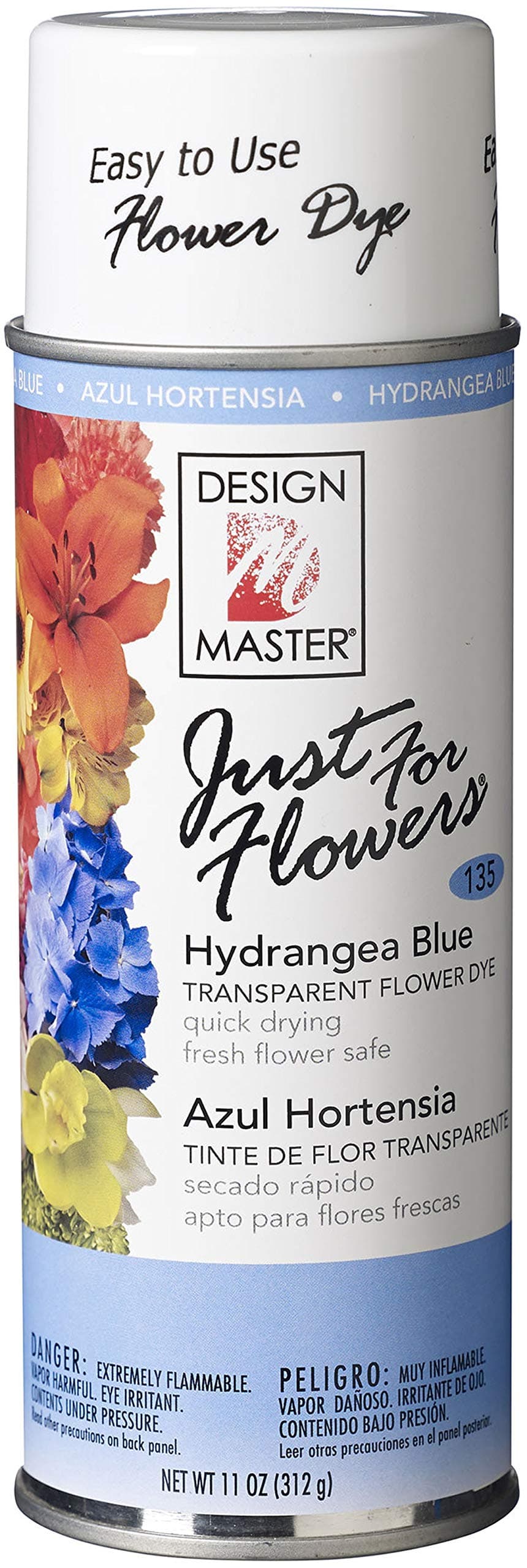 Design Master 135 Hydrangea Blue Just for Flowers, 11 oz