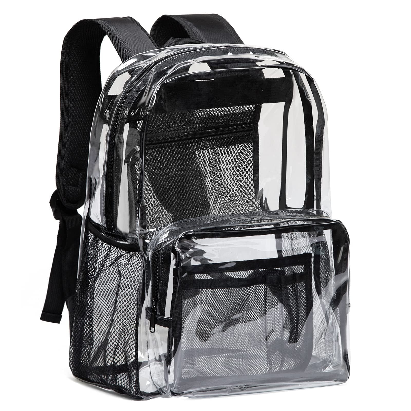 - Vorspack Clear Backpack - Heavy Duty PVC Transparent See Through Backpack for College & Workplace