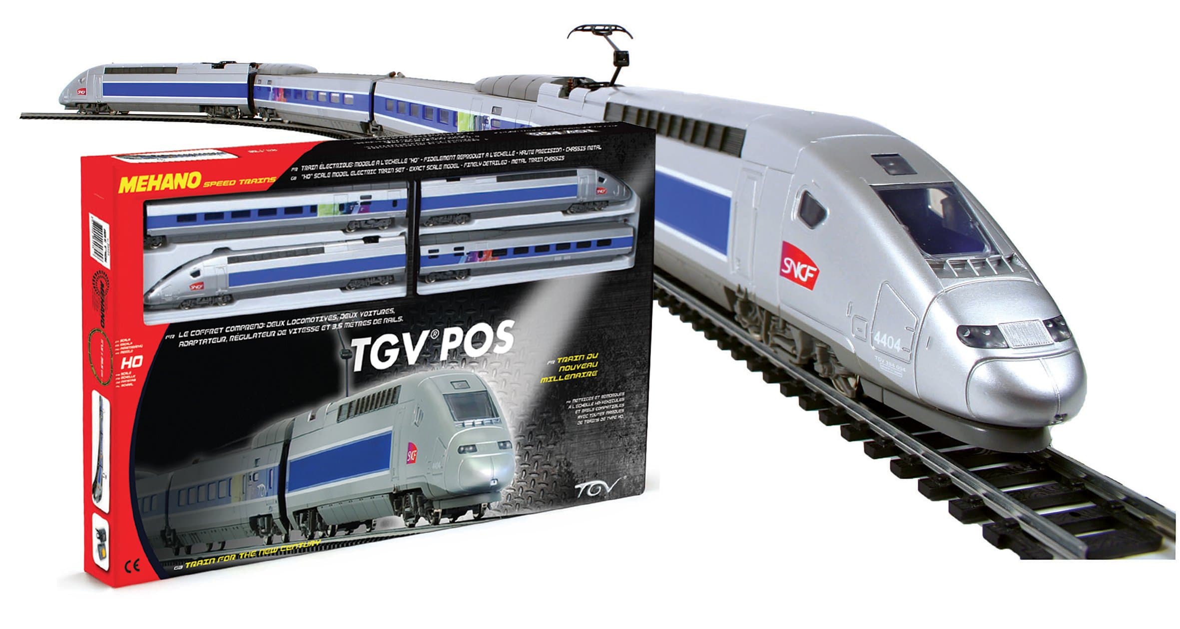 MEHANO TRAIN LINE - HO Scale Train Set - SPEEDTRAIN, TGV POS