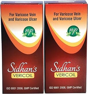 Sidhan's VERICOIL Massage Oil For Varicose Vein, 100% Ayurvedic (100 Ml (Pack of 2))