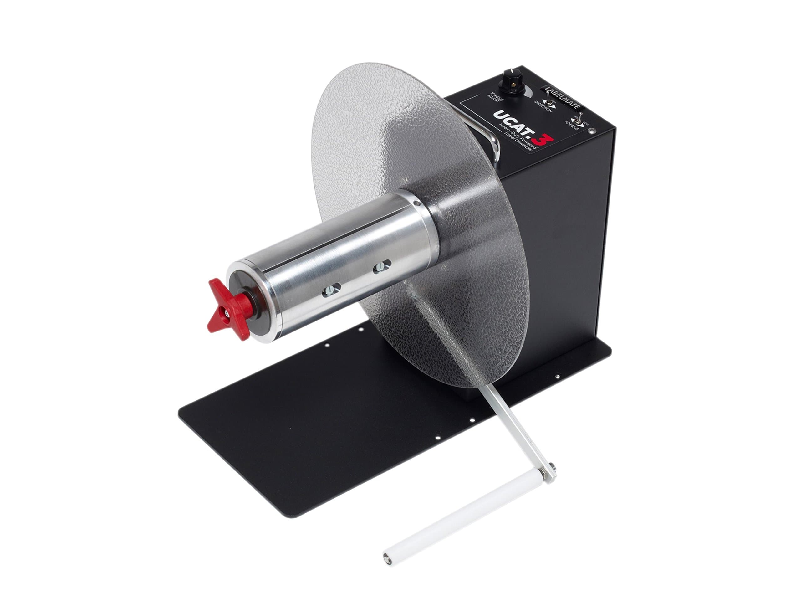 UCAT-3-CHUCK Label Unwinder, 13" Height, 12" Width, Black